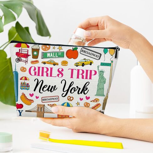 Spain Travelling Gift Makeup Bag, City Travel Cosmetic Bag for Purse, Watercolor Makeup Bags, Spain Souvenir, Trip Favors for Traveller Lovers, City Themed Organizer in Saudi Arabia