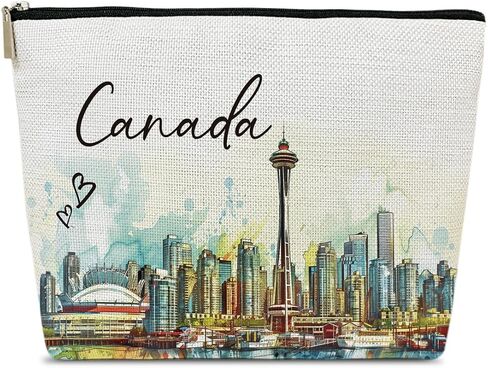 Spain Travelling Gift Makeup Bag, City Travel Cosmetic Bag for Purse, Watercolor Makeup Bags, Spain Souvenir, Trip Favors for Traveller Lovers, City Themed Organizer in Saudi Arabia