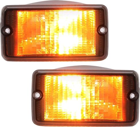 HECASA Smoke Lens Bumper Signal + Side Marker Lights Compatible with 1997-2006 Jeep Wrangler TJ 55155629AC 55155628AC Pack of 4 in Saudi Arabia