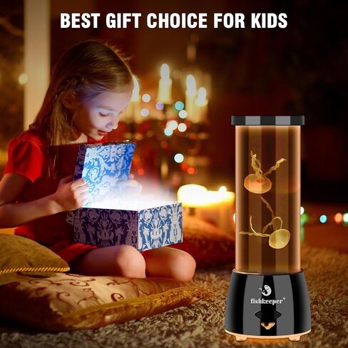 Jellyfish Lamp with 12 Color Changing and Remote Control,Jellyfish Aquarium Tank Night Light for Home Office Decor Gifts Mood Night Light Gift with USB for Kids Women Teens Adult（Fish） in Saudi Arabia