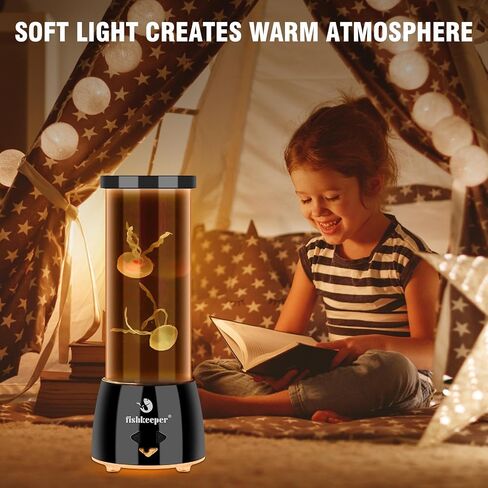 Jellyfish Lamp with 12 Color Changing and Remote Control,Jellyfish Aquarium Tank Night Light for Home Office Decor Gifts Mood Night Light Gift with USB for Kids Women Teens Adult（Fish） in Saudi Arabia