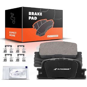 A-Premium Rear Ceramic Disc Brake Pads Set Compatible with Toyota Camry 2002-2006, Highlander 2001-2003 & Lexus ES300 2002-2003, ES330 2004-2006 4-PC Set in Kuwait