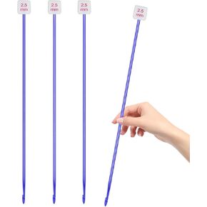 HEALEAYAR 5mm Tunisian Crochet Hooks Bulk, 27cm Extra Long Crochet Needles Aluminum Afghan Knitting Needles Tools for Beginners and Skills Class, Pack of 4 in Kuwait