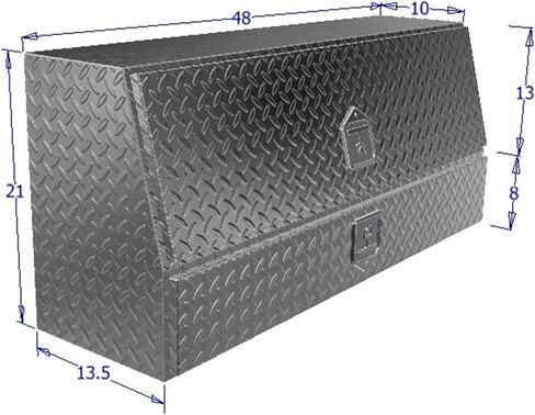 Westin 80-TBS200-48-BD Brute Contractor Topsider Tool Box with Drawers & Doors 48x13.5x21 in. in Saudi Arabia
