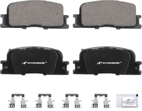 مجموعة فرامل القرص الخزفية الخلفية A-Premium مجموعة متوافقة مع Toyota Camry 2002-2006 ، Highlander 2001-2003 و Lexus ES300 2002-2003 ، ES330 2004-2006 4-PC Set in Saudi Arabia