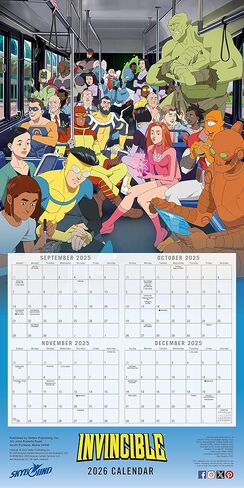 تقويم الجدار 2026 الذي لا يقهر ، 12 "× 12" in Kuwait