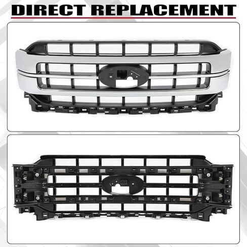 HECASA Front Grille Compatible with 2021-2023 Ford F-150 Replacement for ML348200GE Sport Lariat Grill Painted Black in Saudi Arabia