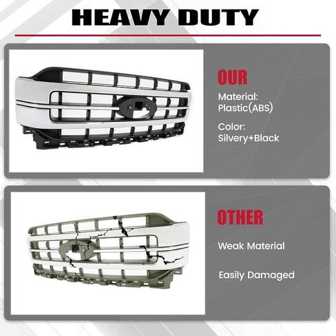 HECASA Front Grille Compatible with 2021-2023 Ford F-150 Replacement for ML348200GE Sport Lariat Grill Painted Black in Saudi Arabia