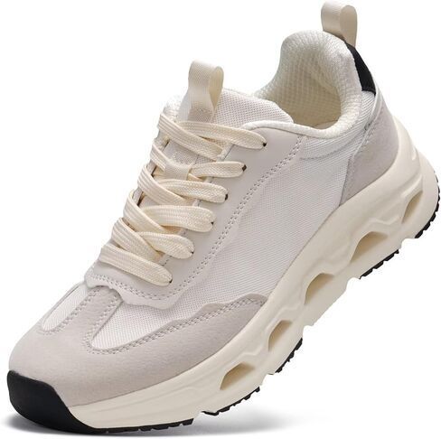 Women's Breathable Running Shoes, Shock-Absorbing Anti-Slip Lace-Up for Sports in Kuwait