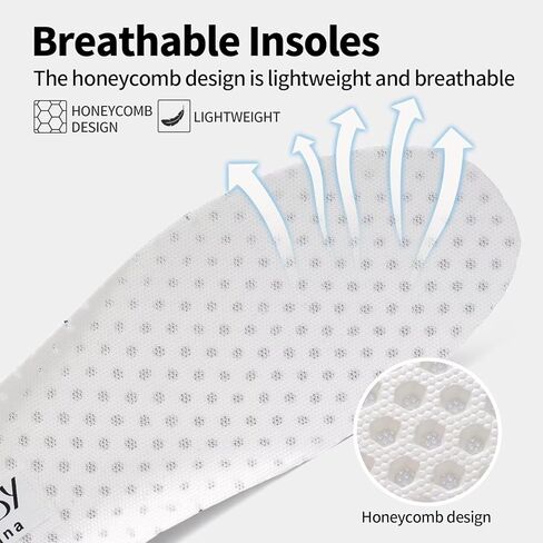 Women's Breathable Running Shoes, Shock-Absorbing Anti-Slip Lace-Up for Sports in Kuwait