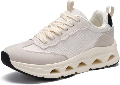 Women's Breathable Running Shoes, Shock-Absorbing Anti-Slip Lace-Up for Sports in Kuwait