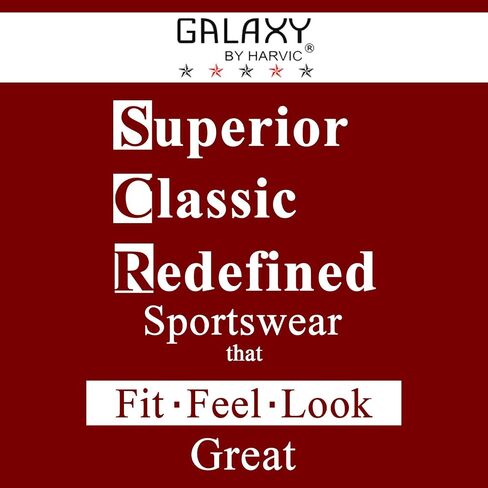 Galaxy by Harvic Men's Slim Fit Fleece Joggers مع جيوب جانبية in Kuwait