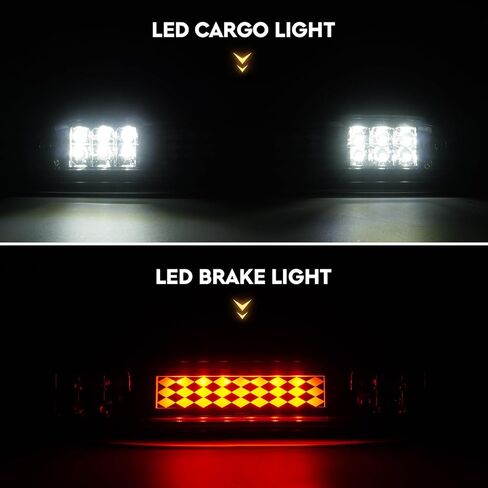 LED LED Tail Light + 3rd Light Light Kit For For Ford F-250 F-350 F450 F550 Super Duty 1999-2007 ، Wanillights and High Mount Stop Light ، Smoke Lens 3PSC in Saudi Arabia