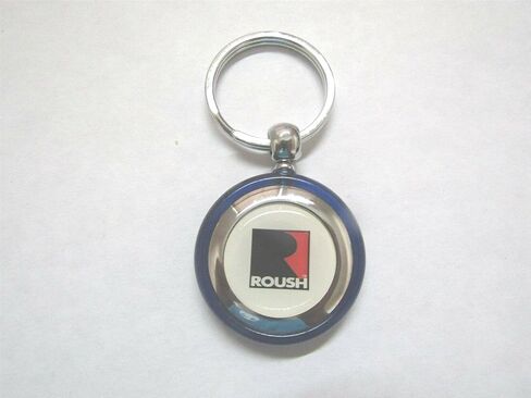 ROUSH GT PERFORMANCE BLACK R LOGO PLASTIC KEYCHAIN - BLUE in Saudi Arabia