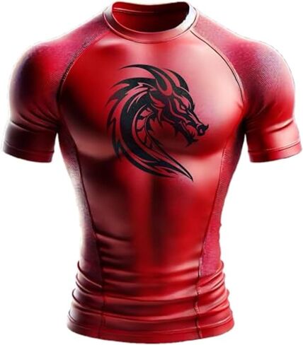 T -Shirt T -Shirt للرجال الفاخرة Premium Dragon Emblem Gym - طبعة محدودة in Saudi Arabia