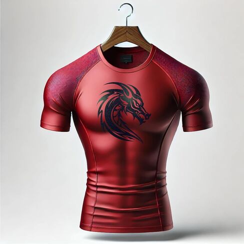 T -Shirt T -Shirt للرجال الفاخرة Premium Dragon Emblem Gym - طبعة محدودة in Saudi Arabia