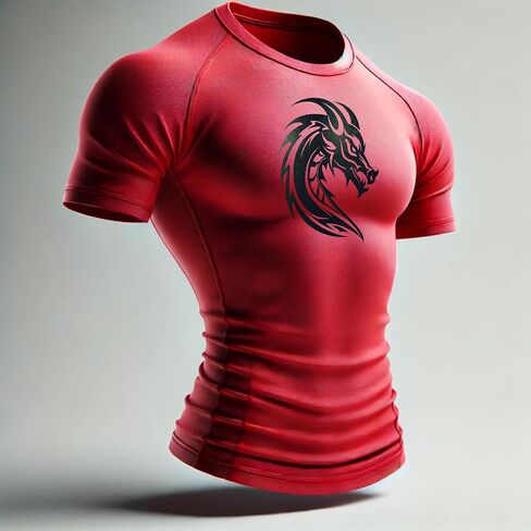 T -Shirt T -Shirt للرجال الفاخرة Premium Dragon Emblem Gym - طبعة محدودة in Saudi Arabia