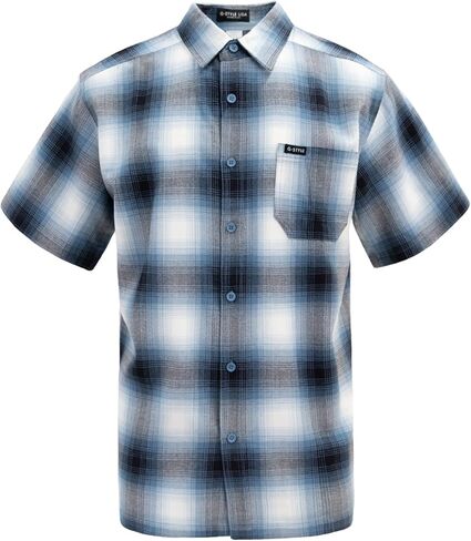 G-Style USA Western Casual Plaid Button Up Shirt in Kuwait