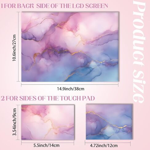 SUPERDANT Laptop Notebook Skin Sticker Laptops Cover Decals Notebook PC Computer Art Protector Universal Waterproof Reusable Vinyl Personalized Notebooks Art Decal Fits 12-15.6 inch Abstract Flowers in Saudi Arabia