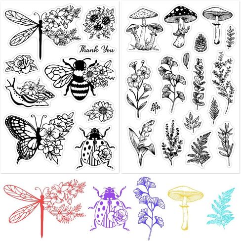 CRASPIRE 4 Styles Horse Clear Stamps Animal Word Reusable Background Postmark Retro Transparent Silicone Stamp Seals for Journaling Card Making Decor DIY Scrapbooking Supplies in Kuwait