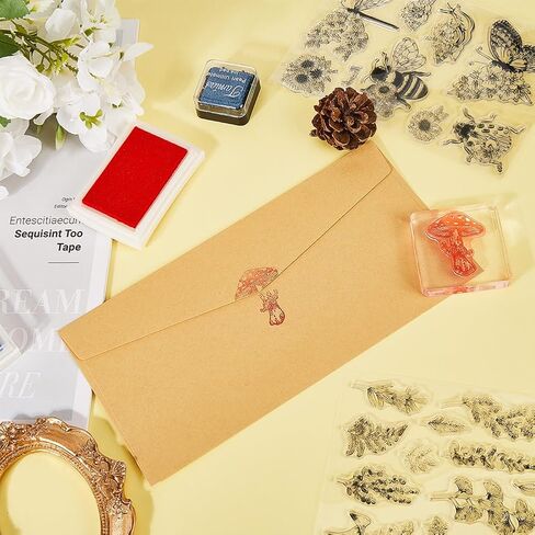 CRASPIRE 4 Styles Horse Clear Stamps Animal Word Reusable Background Postmark Retro Transparent Silicone Stamp Seals for Journaling Card Making Decor DIY Scrapbooking Supplies in Kuwait