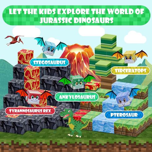 Magnetic Blocks-100PCS Build Magnet Magic Forest World Set Magnetic Building Blocks, STEM Sensory 0.98" Magnet Cubes for Kids Toddlers for Boys & Girls Ages 3 4 5 6 7 8 9 10 12 in Kuwait