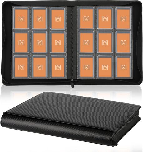 16 Pocket Toploader Binder,Holds 640 TopLoaders (16Black) in Saudi Arabia