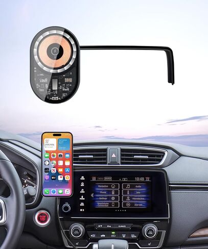 حامل هاتف السيارة الشحن اللاسلكي لـ Honda HR-V/CR-V/Hybrid 2023-2025 ملحقات 7/9 بوصة شاشة ثابتة ، 360 درجة. in Kuwait