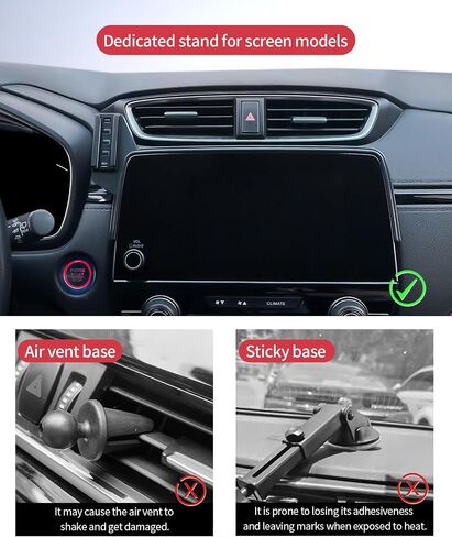 حامل هاتف السيارة الشحن اللاسلكي لـ Honda HR-V/CR-V/Hybrid 2023-2025 ملحقات 7/9 بوصة شاشة ثابتة ، 360 درجة. in Kuwait