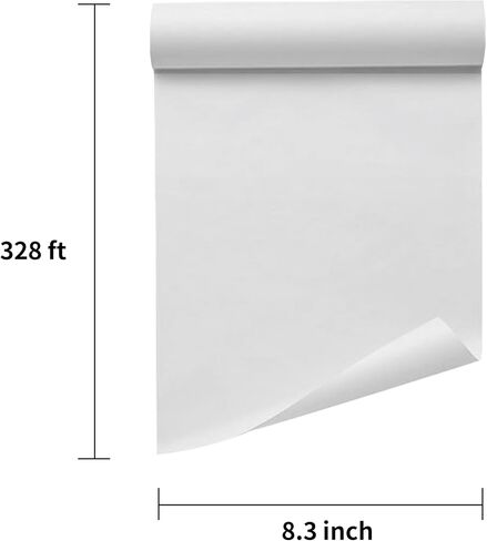DTF Transfer Film Roll 17 Inch x 328 FT for Sublimation Double-Side Clear Pretreat Sheets, PET Heat Transfer Paper for Epson Inkjet Printer Direct Print(Hot & Cold Peel) in Kuwait