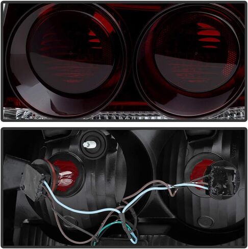 ACANII - For Red Smoke 2009-2010 Dodge Charger SE/SXT/SRT8 Tail Lights Brake Lamps Left+Right in Saudi Arabia