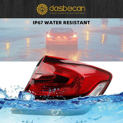 Dasbecan Right Side Side Side Light Assembly مع لمبة متوافقة مع 2013 2014 2015 Honda Civic 4-Door Sedan Brake Lampens استبدال# HO2805102 33500-TR0-A51 in Saudi Arabia