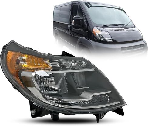 مجموعة المصابيح الأمامية مع استبدال المصابيح لـ RAM 2014-2022 Promaster Halogen Left Ober in Kuwait