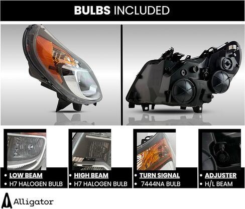 مجموعة المصابيح الأمامية مع استبدال المصابيح لـ RAM 2014-2022 Promaster Halogen Left Ober in Kuwait