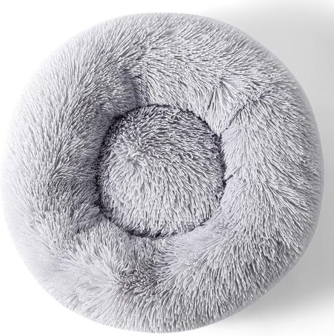 Cat Beds for Indoor Cat Dog Bed Dog Donut Bed Small Pet Bed Dog Calming Bed Warm Puppy Bed Cat Beds Baby Kitten Bed Fluffy Donut Bed Up to 7 Lbs Small Pet in Saudi Arabia