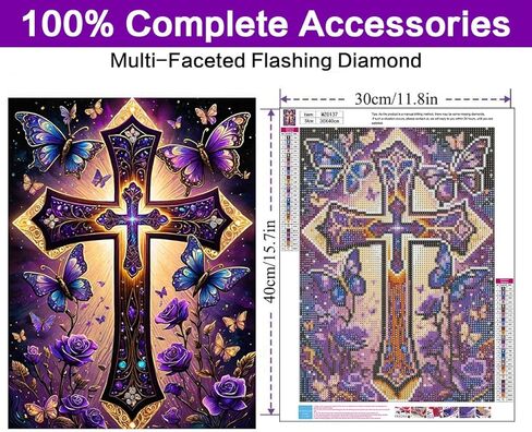croshom Elephant Diamond Art Kits for Adults, Diamond Painting Kits for Adults, 5D DIY Full Drill Animal Gem Craft Arts Diamond Round Dots Picture for Gifts Home Wall Decor 16" x 12" in Saudi Arabia