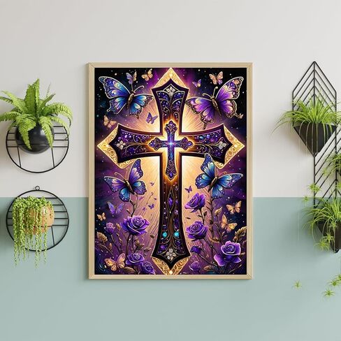 croshom Elephant Diamond Art Kits for Adults, Diamond Painting Kits for Adults, 5D DIY Full Drill Animal Gem Craft Arts Diamond Round Dots Picture for Gifts Home Wall Decor 16" x 12" in Saudi Arabia
