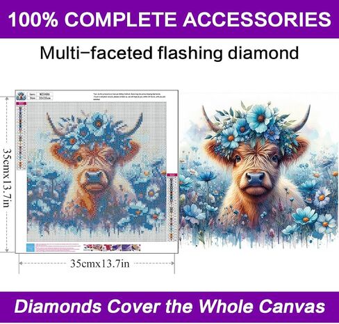 croshom Elephant Diamond Art Kits for Adults, Diamond Painting Kits for Adults, 5D DIY Full Drill Animal Gem Craft Arts Diamond Round Dots Picture for Gifts Home Wall Decor 16" x 12" in Saudi Arabia