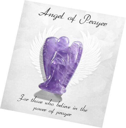 تمثال صلاة الصلاة الملاك الصغير ، بلورات الكوارتز الوردية الوردية وشجاع الحجارة ، تعاطف الملائكة من أجل فقدان واحد ، هدايا الحزن للنساء ، الهدية الروحية القائمة على الإيمان لراحة السرطان in Kuwait