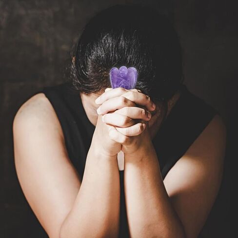 تمثال صلاة الصلاة الملاك الصغير ، بلورات الكوارتز الوردية الوردية وشجاع الحجارة ، تعاطف الملائكة من أجل فقدان واحد ، هدايا الحزن للنساء ، الهدية الروحية القائمة على الإيمان لراحة السرطان in Kuwait