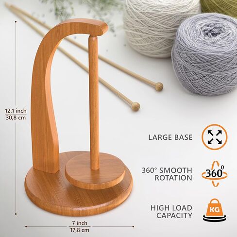 BARVA Yarn Holder with Magnetic Swing Mechanism for Crochet Yarn | Upgraded Game Changer Crochet Holder | Portable Knitting Accessories & Gadgets for Crafts in Saudi Arabia