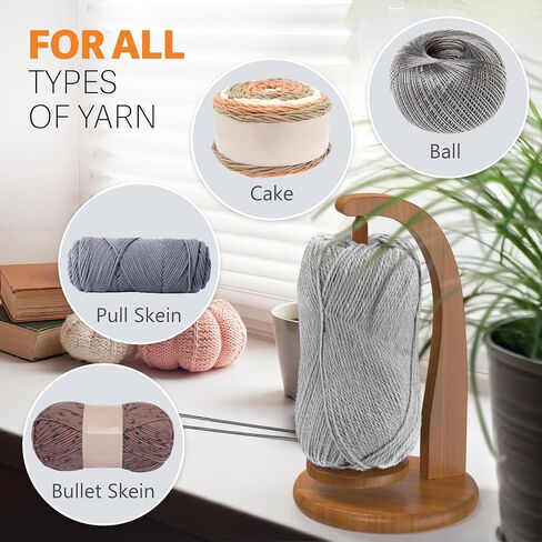 BARVA Yarn Holder with Magnetic Swing Mechanism for Crochet Yarn | Upgraded Game Changer Crochet Holder | Portable Knitting Accessories & Gadgets for Crafts in Saudi Arabia