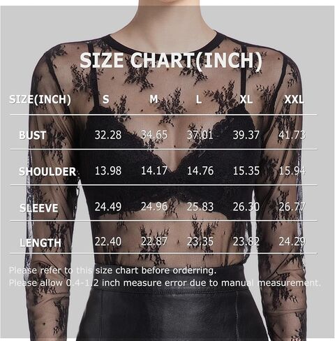 المرأة الطويلة الأكمام الشبكية شبكات مثيرة Crewneck انظر على الرغم من القمصان الدانتيل طبقات شباك السمك أقل in Kuwait