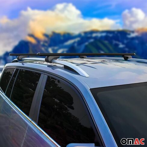OMAC Roof Racks Cross Bars Carrier Durable for Ford Explorer 2020-2025 Black 2 Pcs Anti-Theft for Travel Kayak Canoe Surf Ski Snowboard Camping in Saudi Arabia
