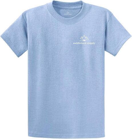 Saddleback Supply Men's Western Logo Heavyweight Tee in Regular, Big and Tall in Kuwait