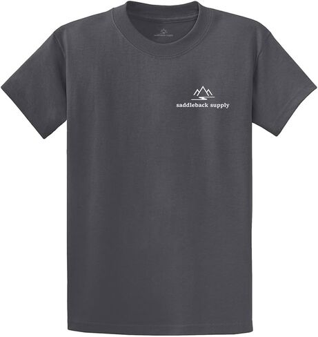 Saddleback Supply Men's Western Logo Heavyweight Tee in Regular, Big and Tall in Kuwait