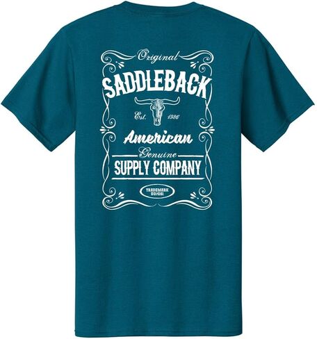 Saddleback Supply Men's Western Logo Heavyweight Tee in Regular, Big and Tall in Kuwait