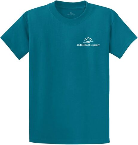 Saddleback Supply Men's Western Logo Heavyweight Tee in Regular, Big and Tall in Kuwait