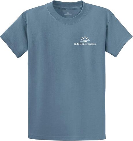 Saddleback Supply Men's Western Logo Heavyweight Tee in Regular, Big and Tall in Kuwait
