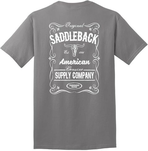Saddleback Supply Men's Western Logo Heavyweight Tee in Regular, Big and Tall in Kuwait